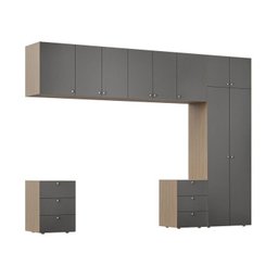 Guarda Roupa 8 Módulos 10 Portas 6 Gavetas Frame Cabecasa MadeiraMadeira   - 14