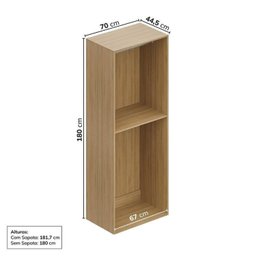 Guarda Roupa 8 Módulos 10 Portas 6 Gavetas Frame Cabecasa MadeiraMadeira   - 10