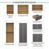 Guarda Roupa 8 Módulos 10 Portas 6 Gavetas Frame CabeCasa MadeiraMadeira - 3