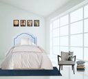 Ver imagem 4 de Cabeceira Cama Box Solteiro Provençal C Tachas Corino Branco