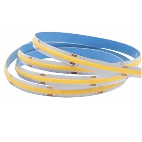 Fita Led 4000k Cob 12v Ip20 5 Metros 18w Teto Rebaixado Perfil Espelho Sanca Gesso Iluminaçao Profis