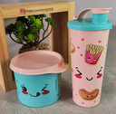 Ver imagem 2 de Tupperware Kit 2 Peças Copo com Bico 470ml e Pote 500ml Fofuras Kit 2 Peças Copo com Bico 470ml e Po
