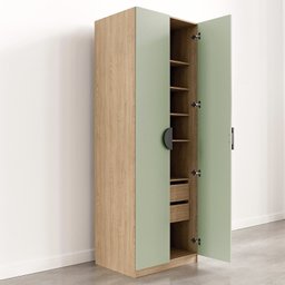 Conjunto Modulado Joy 3 Peças Cabideiros, Nicho com 2 Gavetas e Sapateira Cabecasa Madeiramadeira - 16