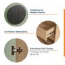 Conjunto Modulado Joy 3 Peças Cabideiros, Nicho com 2 Gavetas e Sapateira CabeCasa MadeiraOriginals - 12