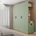 Ver imagem 1 de Conjunto Planejado Joy 3 Peças Cabideiros, Nicho com 2 Gavetas e Sapateira CabeCasa MadeiraOriginals