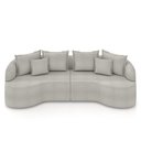 Ver imagem 2 de Sofá Living Decorativo Salinas 4 ou Mais Lugares com Almofadas 270cm Modulado Bouclê Cinza G33- Gran