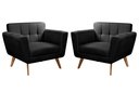 Ver imagem 1 de Conjunto 2 Poltronas Bruna Estilo Living Moderna Decoração Sala Recepção
