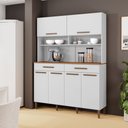 Ver imagem 4 de Kit Italia 6 Portas 2 Gavetas 6 Estantes Arte Moveis Branco