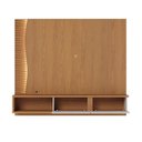 Ver imagem 2 de Painel Home Suspenso Egeu para Sala de Tv até 65 Polegadas Freijó Off White Matte Colibri