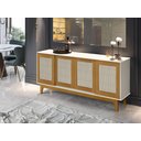 Ver imagem 1 de Buffet Detroit 4 Portas Branco / Madeira - Tebarrot