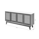 Ver imagem 3 de Buffet Detroit 4 Portas Branco / Madeira - Tebarrot