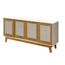 Ver imagem 2 de Buffet Detroit 4 Portas Branco / Madeira - Tebarrot