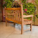 Ver imagem 6 de Banco de Jardim Namoradeira de Madeira 2 Lugares Com cera:Com Cera
