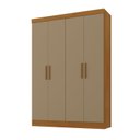 Ver imagem 2 de Guarda-Roupa 4 Portas 3 Gavetas 100% MDF Cinamomo/Cappuccino Espresso Móveis