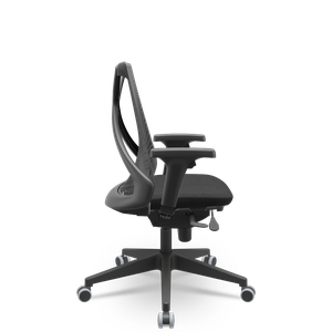 Cadeira de Escritório Bix Autocompensador Pol. Preto Enc. Preto