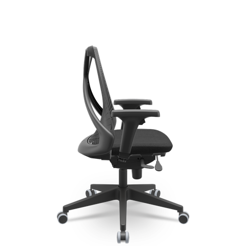 Cadeira de Escritório Bix Autocompensador Pol. Preto Enc. Preto