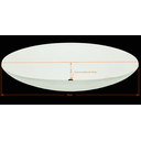 Ver imagem 2 de Vidro Curvo Tipo Bacia 30cm P/ Plafons C/ Furo Central 10mm