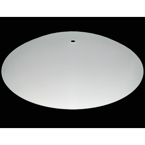 Vidro Curvo Tipo Bacia 30cm P/ Plafons C/ Furo Central 10mm