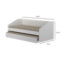 Ver imagem 3 de Bicama Babá para Quarto Infantil 100% MDF Branco