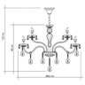 Lustre Pendente Candelabro Maria Tereza Nice 12 lâmpadas E14 Bivolt Champagne - 4