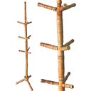Ver imagem 4 de Cabideiro de Chão Mancebo  MEL Envernizado Arara De Roupas 10 Ganchos Em Madeira Cabide organizador