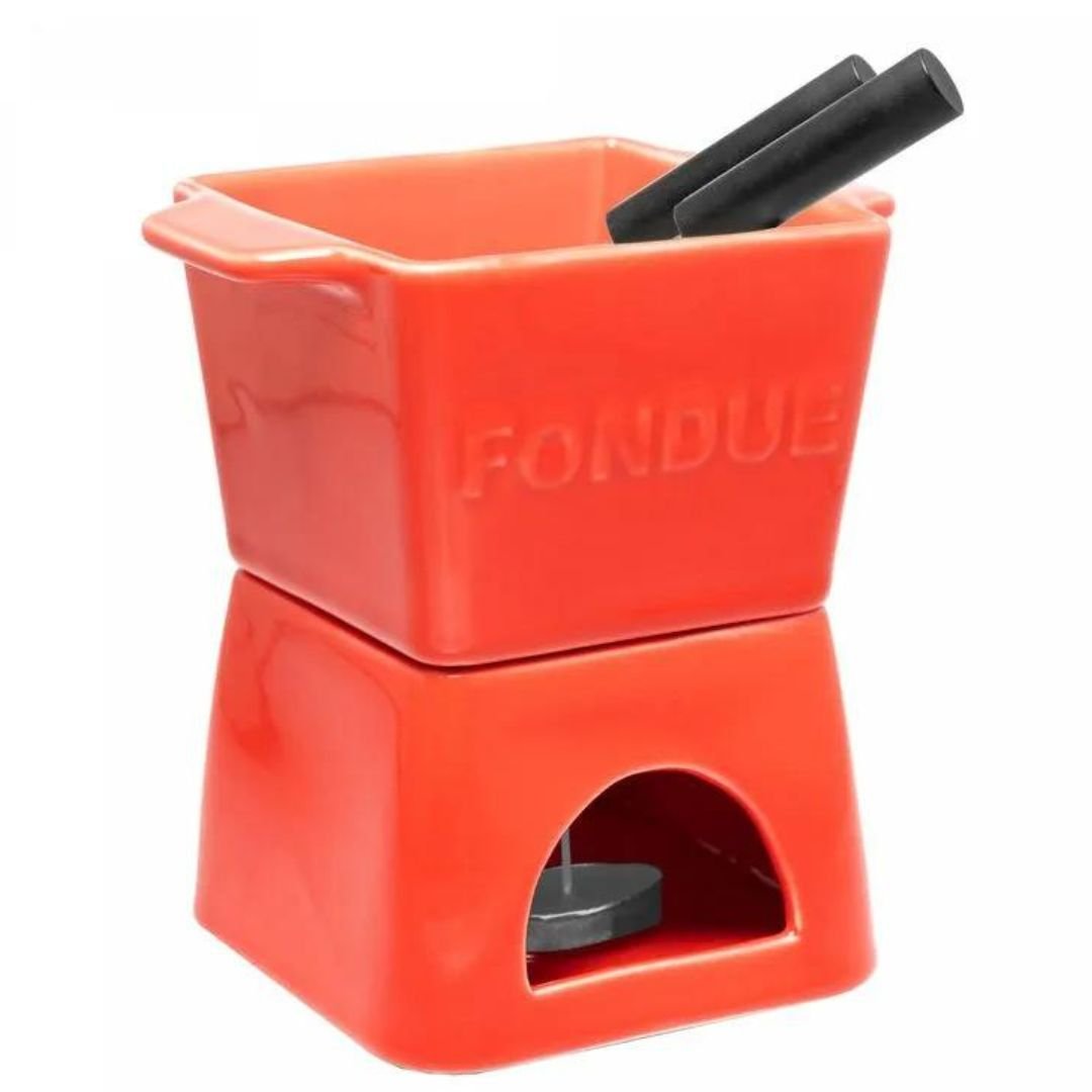 Aparelho Fondue 6 Pç P/2 Pessoas Vermelho 18026 Wolff - 1