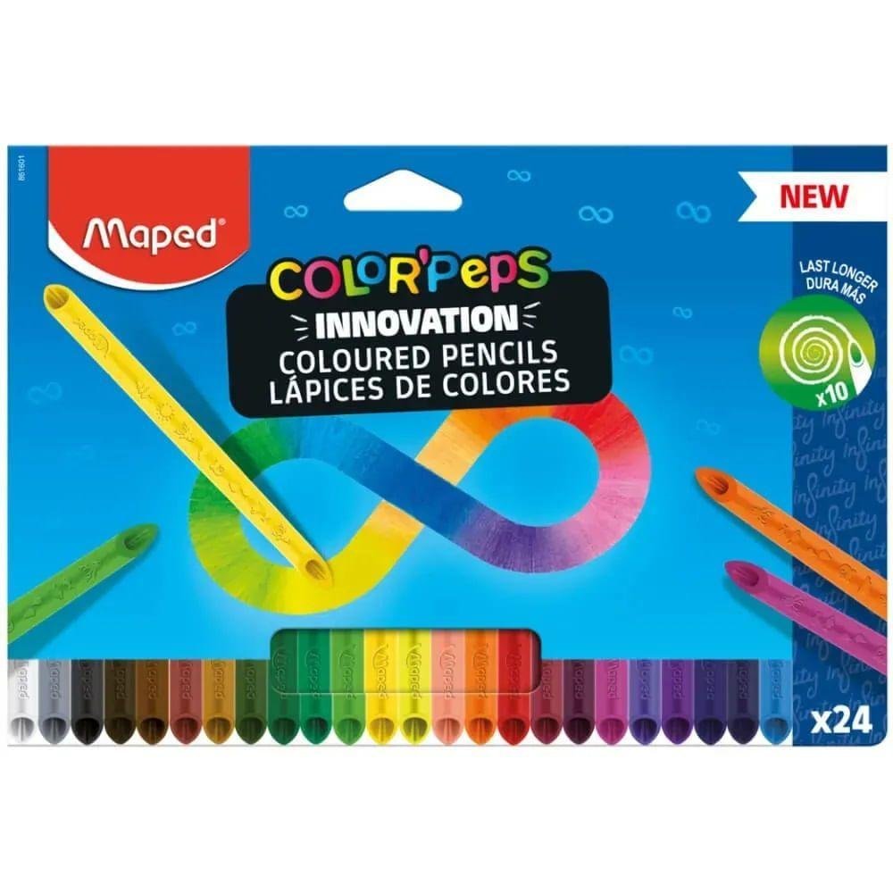 Lápis de Cor Colorpeps Infinity - 24 Unidades - Maped