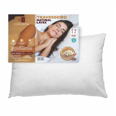 Travesseiro Flocos Latex Alto Lavável
