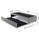 Ver imagem 6 de Bicama Box Solteiro 88x188 Courino com Dois Colchões Adapto Molas Ensacadas Ecoflex B&G