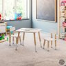 Conjunto Mesa Infantil 2 Cadeiras Colorir-branco - 1