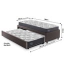 Ver imagem 3 de Bicama Box Solteiro 88x188cm Courino com Dois Colchões Adapto Molas Ensacadas Ecoflex B&G