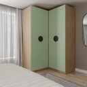 Ver imagem 1 de Conjunto Planejado Joy 2 Peças Canto, Nicho com 2 Gavetas CabeCasa MadeiraOriginals