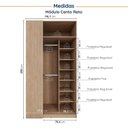 Ver imagem 6 de Conjunto Modulado de Canto 4 Peças Nicho, Penteadeira e Cabideiro Joy CabeCasa MadeiraOriginals
