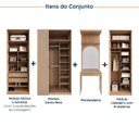 Ver imagem 3 de Conjunto Modulado de Canto 4 Peças Nicho, Penteadeira e Cabideiro Joy CabeCasa MadeiraOriginals