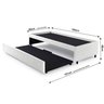 Bicama Box Solteiro 88x188 Courino com Dois Colchões Adapto Molas Ensacadas Ecoflex - 5