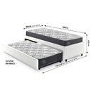 Ver imagem 2 de Bicama Box Solteiro 88x188 Courino com Dois Colchões Adapto Molas Ensacadas Ecoflex B&G