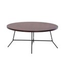 Ver imagem 4 de Mesa de Centro Creta Madeira Maciça Sala de Estar Design Industrial