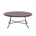 Ver imagem 2 de Mesa de Centro Creta Madeira Maciça Sala de Estar Design Industrial