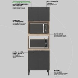 Paneleiro Firenze Duplo Forno - 4 Portas - 11