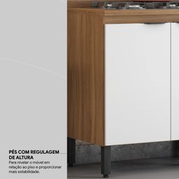Balcão para Cozinha 80cm 2 Portas Firenze - 10