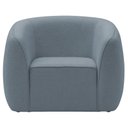 Ver imagem 6 de Poltrona Decorativa Premium Provença Bouclé Azul Claro - Nexta Casa
