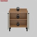 Ver imagem 6 de Balcão para Cozinha 80cm 2 Portas Firenze Marrom/Amêndola Touch/Nude Prime Tx