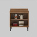 Ver imagem 7 de Balcão para Cozinha 80cm 2 Portas Firenze Marrom/Amêndola Touch/Nude Prime Tx