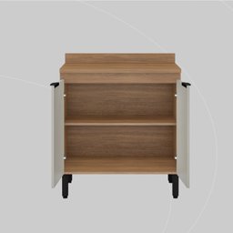 Balcão para Cozinha 80cm 2 Portas Firenze - 5