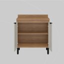 Ver imagem 5 de Balcão para Cozinha 80cm 2 Portas Firenze Marrom/Amêndola Touch/Nude Prime Tx