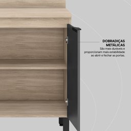 Balcão para Cozinha 80cm 2 Portas Firenze - 9