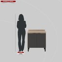 Ver imagem 5 de Balcão para Cozinha 80cm 2 Portas Firenze