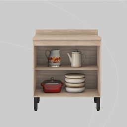 Balcão para Cozinha 80cm 2 Portas Firenze - 8
