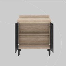 Balcão para Cozinha 80cm 2 Portas Firenze - 6