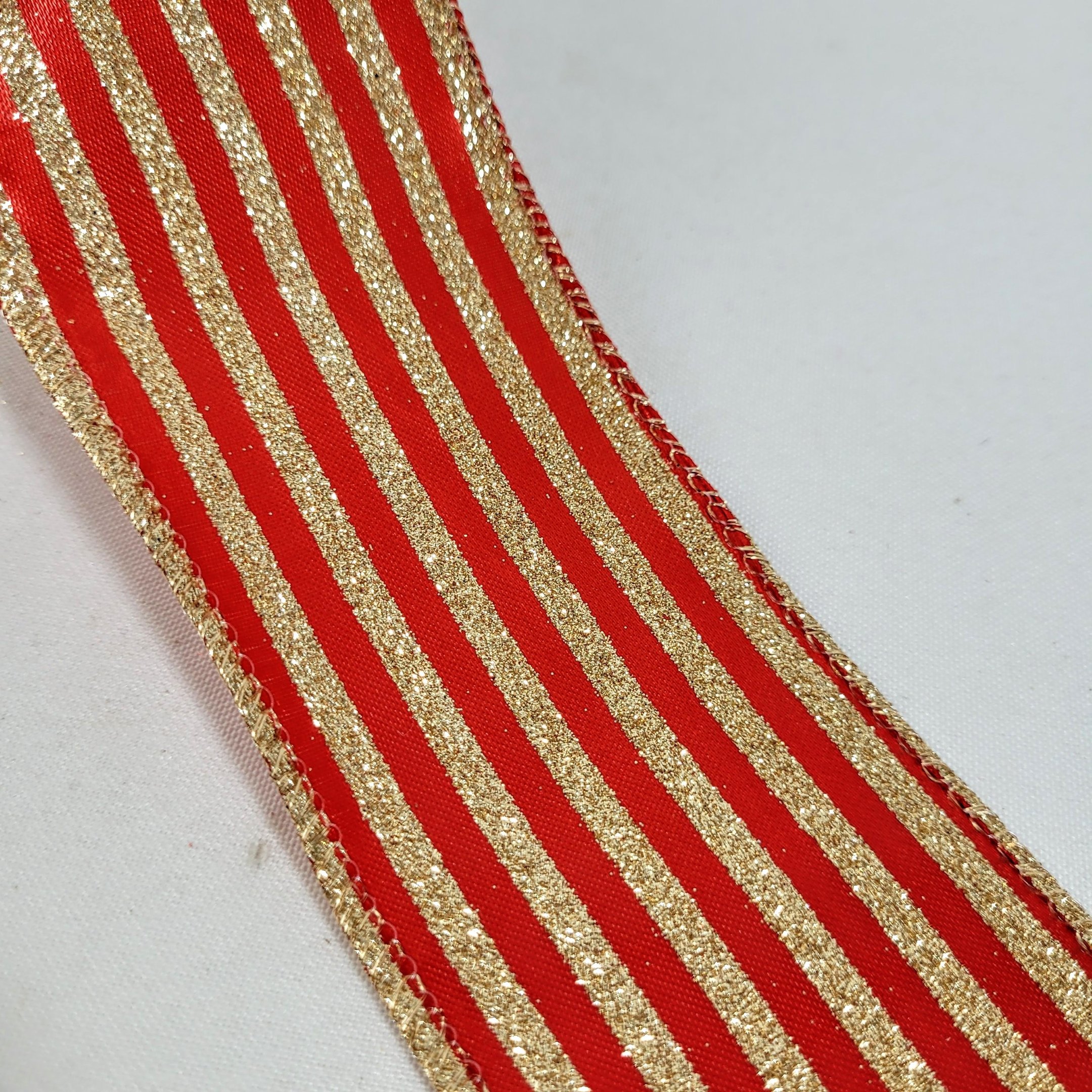 Fita Vermelha E Dourada Natalina 6cmx9m Natal Decorativa - 3